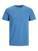JACK & JONES ORGANIC MELANGE TEE SS NECK NOOS Freizeitshirts /-hemden JACK & JONES NCH BLUE M