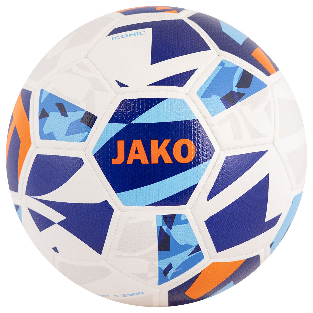JAKO Lightball Iconic Fußbälle JAKO weiß/navy/neonorange, 290g 4