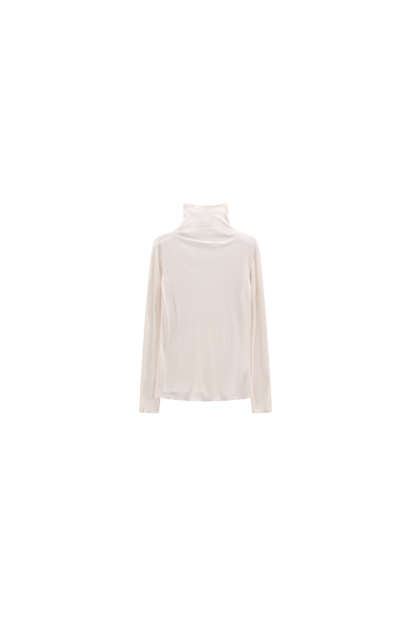 JEANNE BARET NAVARINO RIB TURTLENECK TOP Wandershirts /-hemden JEANNE BARET SNOW 34