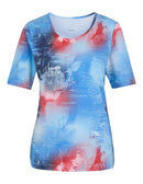 JOY IVANKA T-Shirt Freizeitshirts /-blusen JOY summer sky print 38