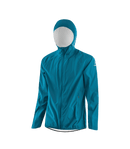 LÖFFLER M HOODED JACKET WPM POCKET Fahrradjacken LÖFFLER BLUE CORAL 48