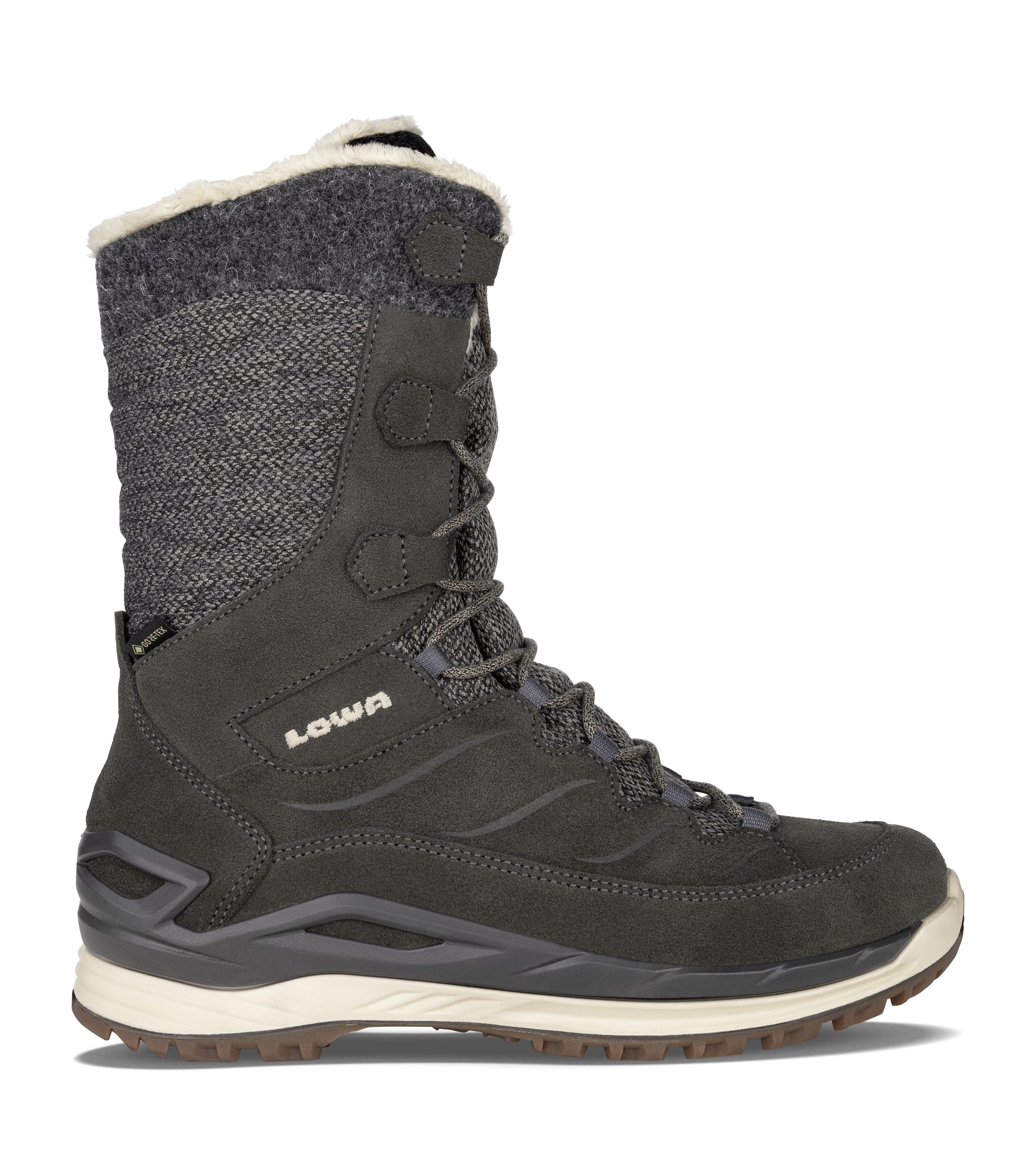 LOWA BARINA EVO GTX Ws Winterstiefel LOWA 9694 ANTHRAZIT/CHAMPAGNER 37.5