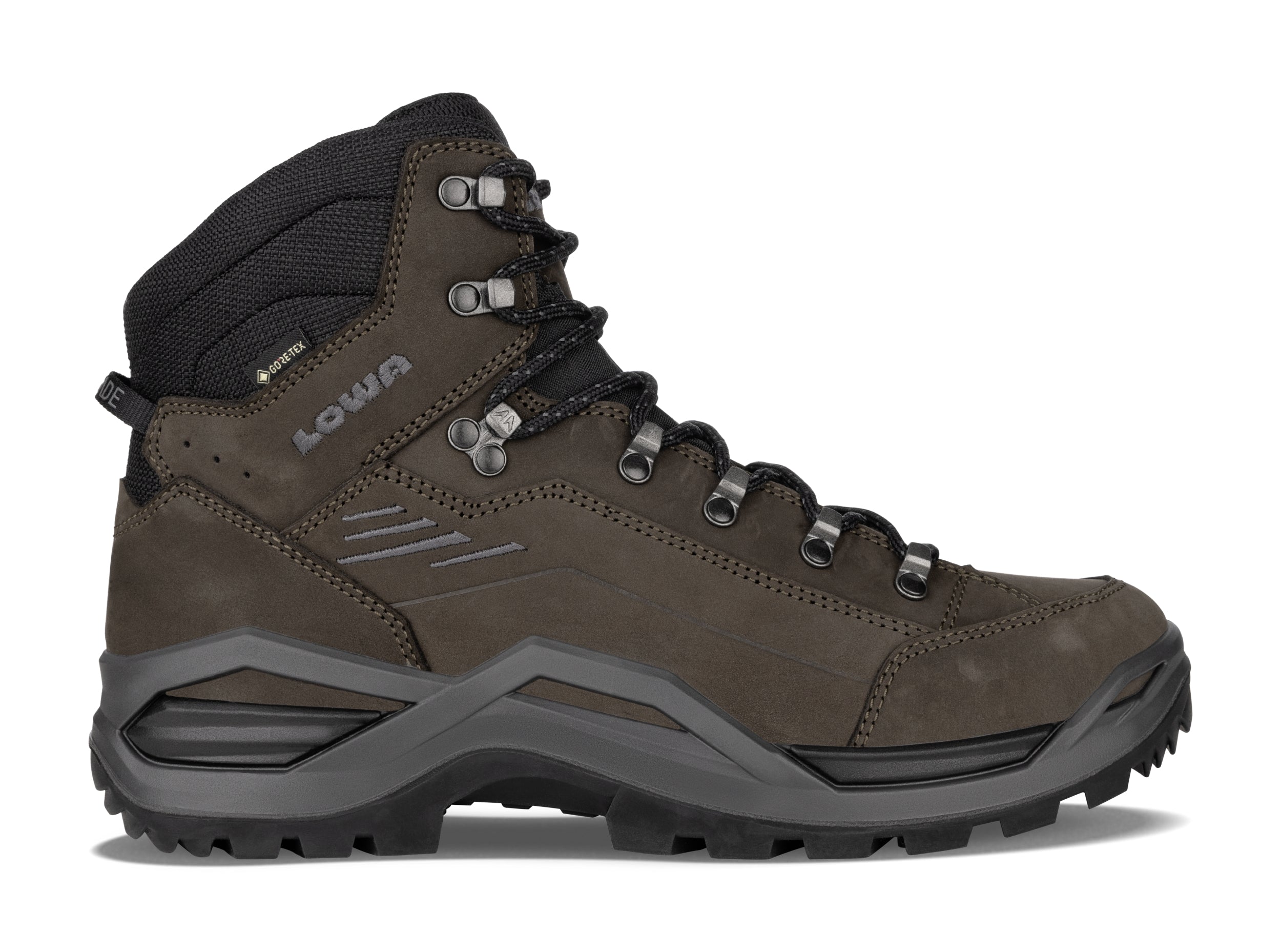 LOWA RENEGADE EVO GTX MID Herren Multifunktionsschuhe LOWA 4309 DUNKELBRAUN/SCHWARZ 41.5