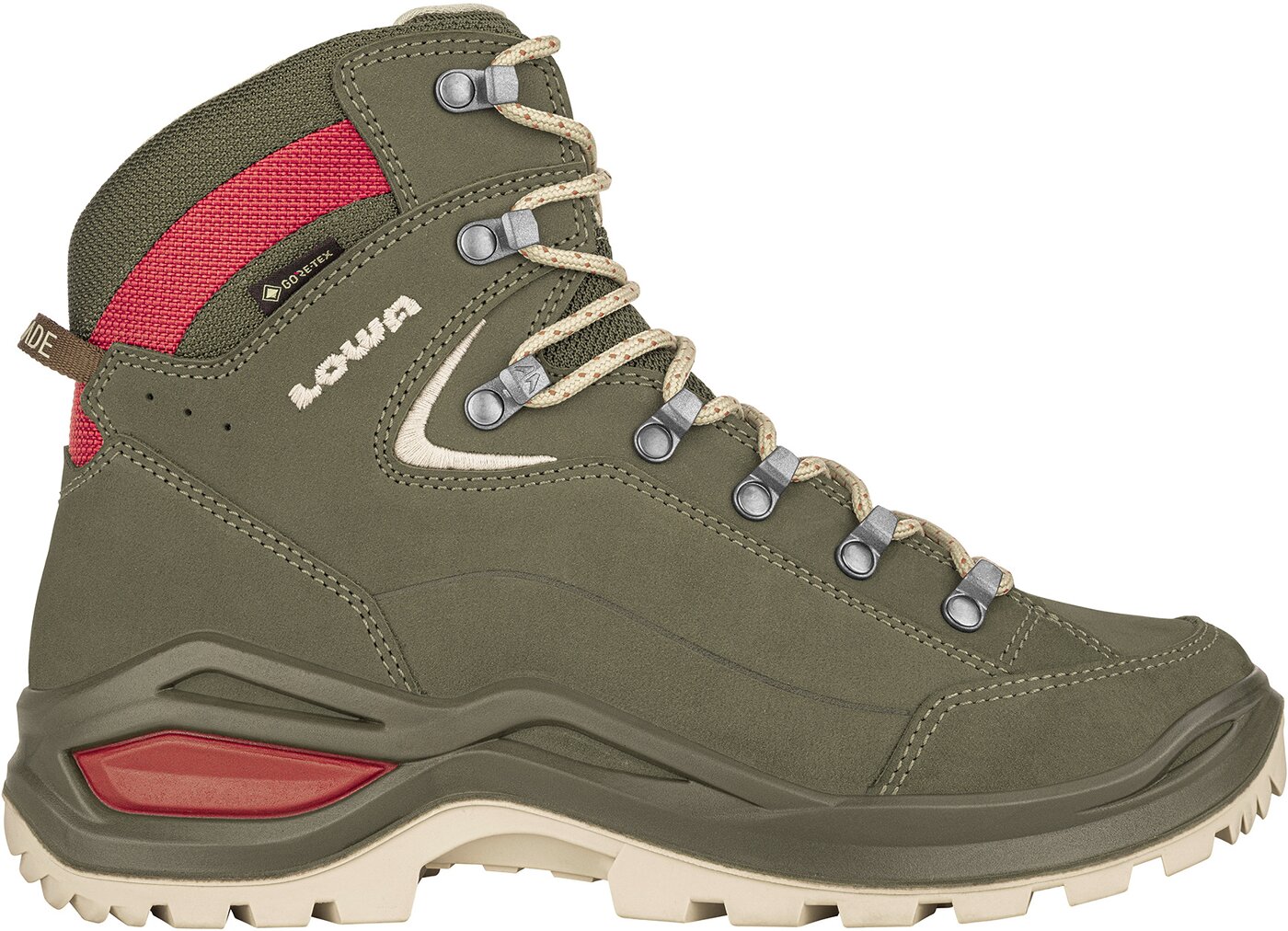 LOWA RENEGADE EVO GTX MID WS Multifunktionsschuhe LOWA 9629 GRAUGRUEN/PANNA 37.5