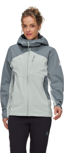 MAMMUT Alto Guide HS Hooded Jacket Women Wanderjacken MAMMUT silver sage-strata S