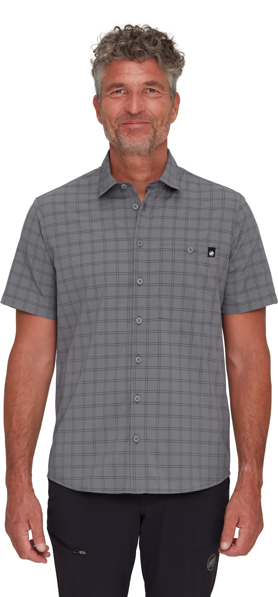 MAMMUT Lenni Shirt Men Wandershirts /-hemden MAMMUT steel-black S