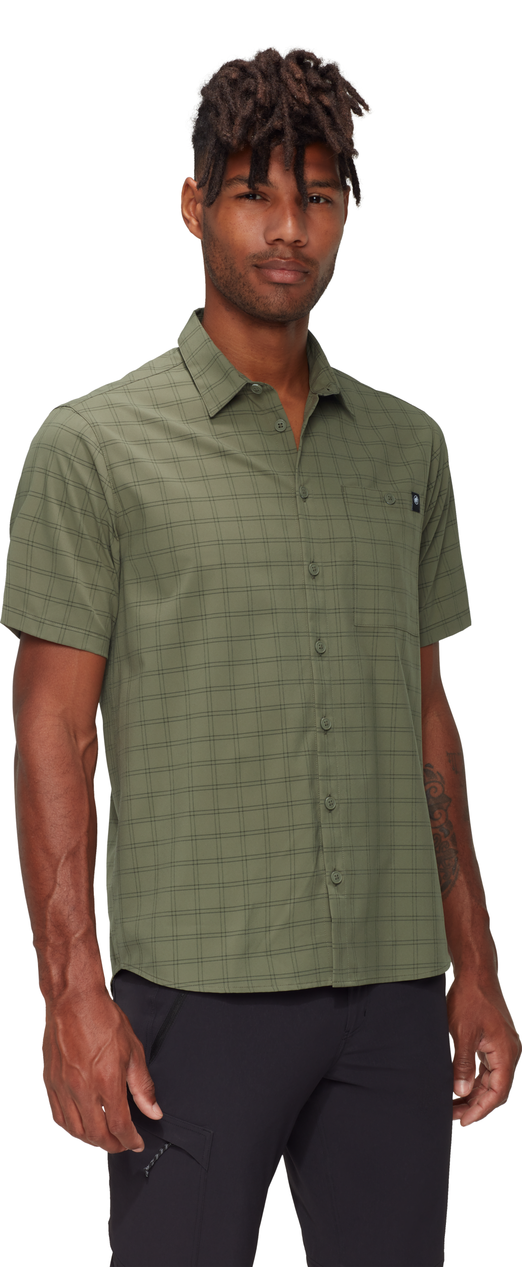 MAMMUT Lenni Shirt Men Wandershirts /-hemden MAMMUT marsh-dark marsh S