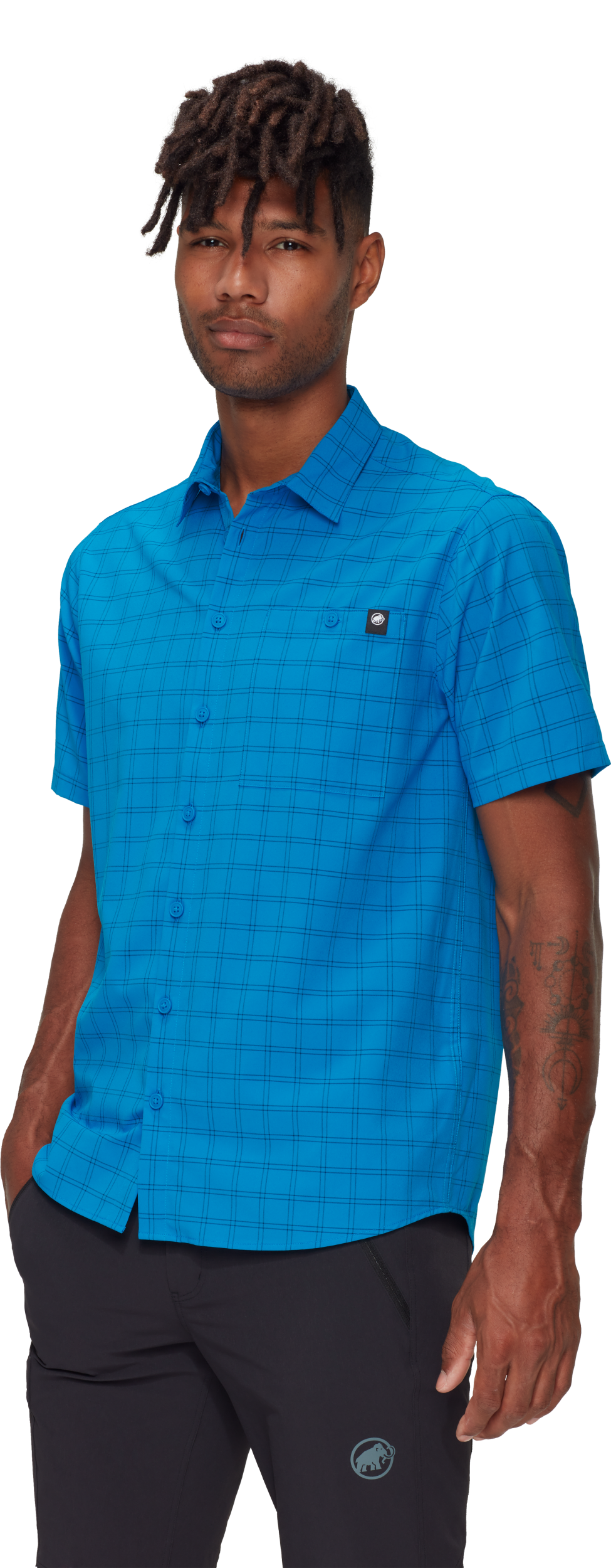 MAMMUT Lenni Shirt Men Wandershirts /-hemden MAMMUT glacier blue-marine S