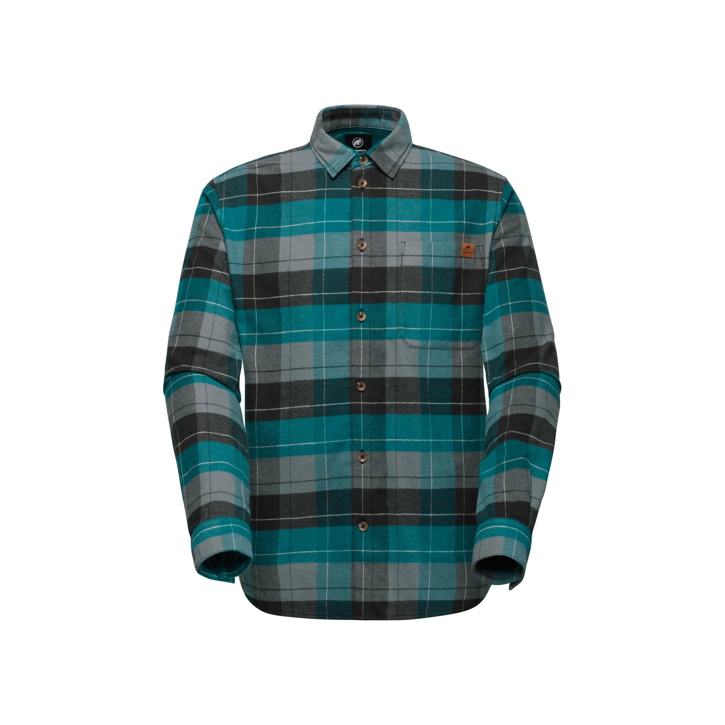 MAMMUT Trovat Longsleeve Shirt Men Wandershirts /-hemden MAMMUT strata-deep teal M