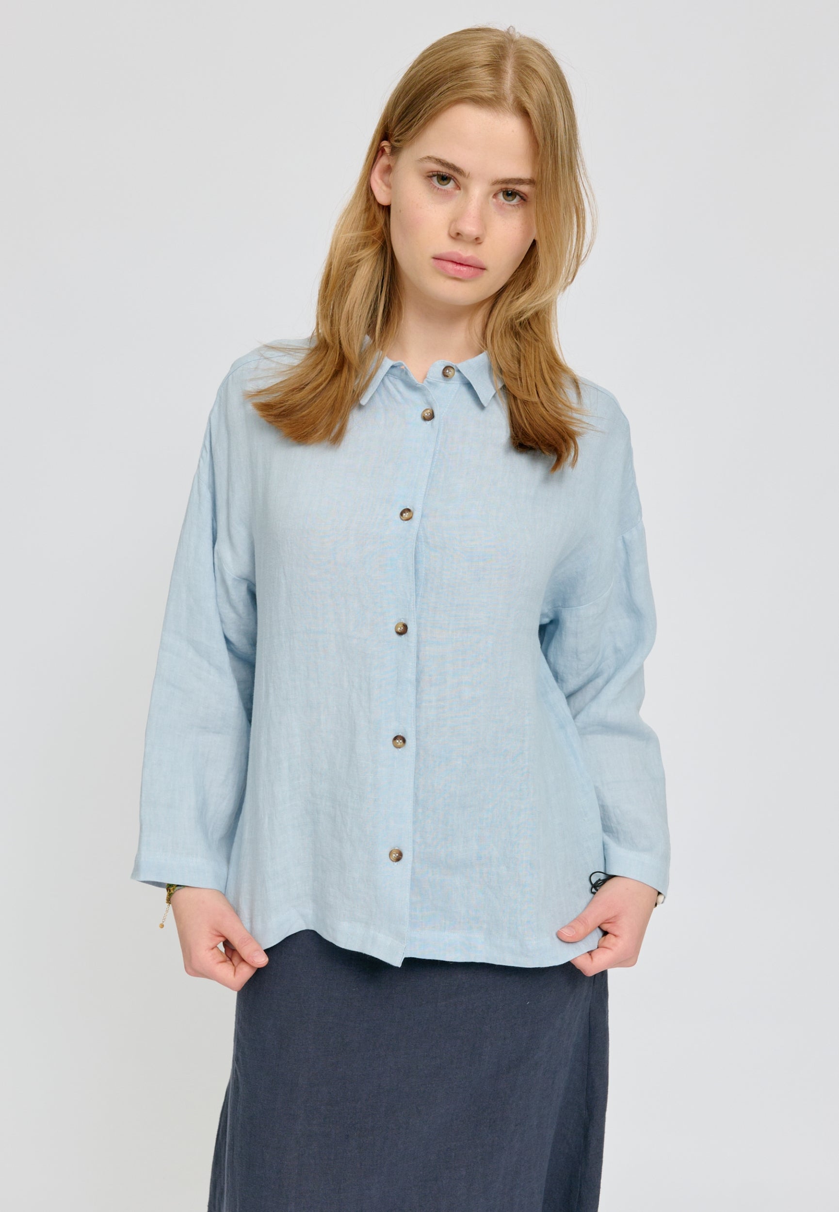 MAZINE 3/4 Sleeve Linen Shirt Freizeitshirts /-blusen MAZINE 142 XS