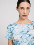 MAZINE Babylock Hems Printed T-Shirt Freizeitshirts /-blusen MAZINE