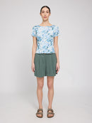 MAZINE Babylock Hems Printed T-Shirt Freizeitshirts /-blusen MAZINE