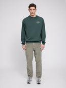 MAZINE Back Print Sweatshirt Freizeitpullover MAZINE forest/eat well S