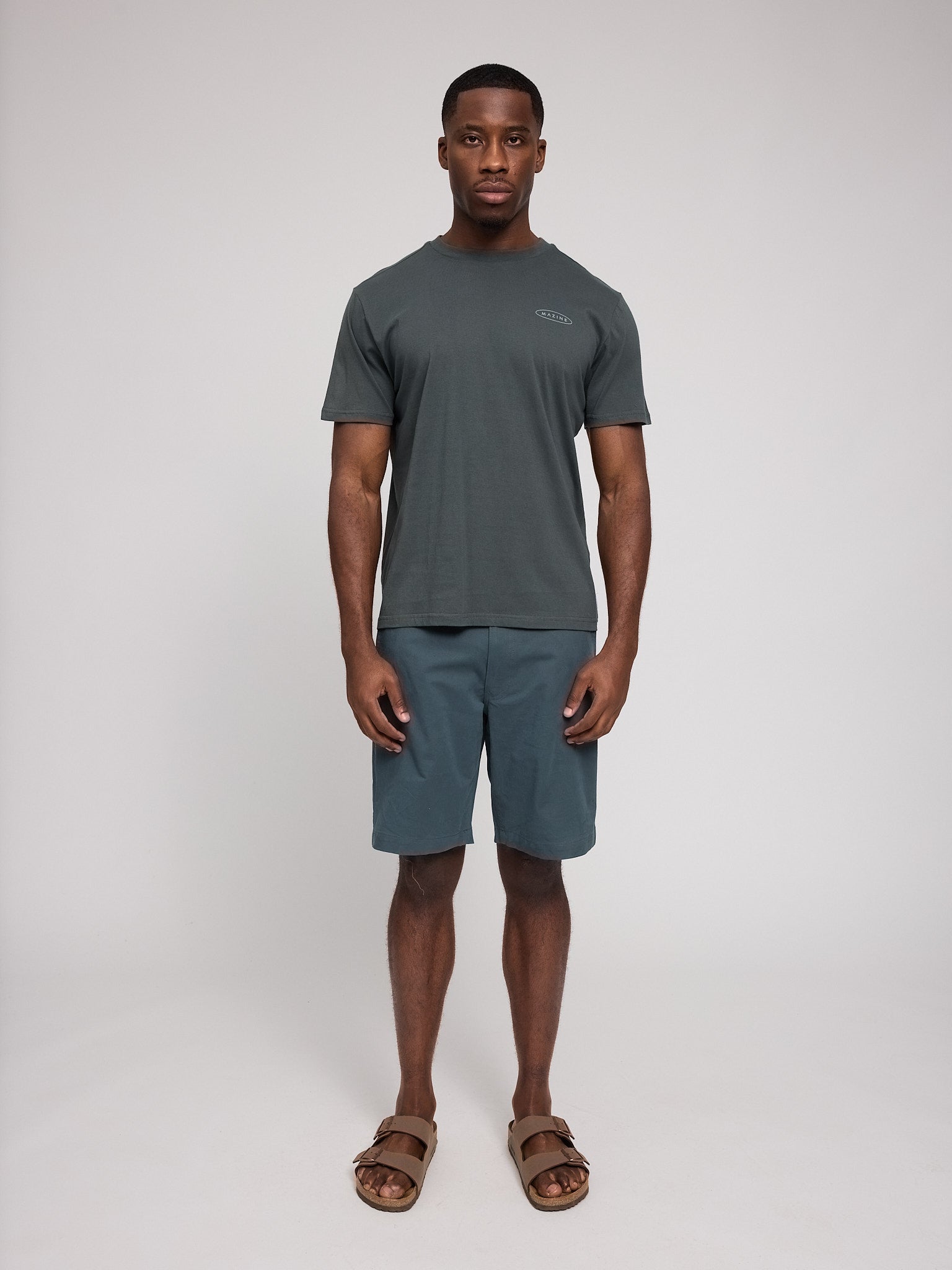 MAZINE Back Print T-Shirt Freizeitshirts /-hemden MAZINE