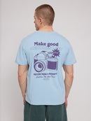 MAZINE Back Print T-Shirt Freizeitshirts /-hemden MAZINE