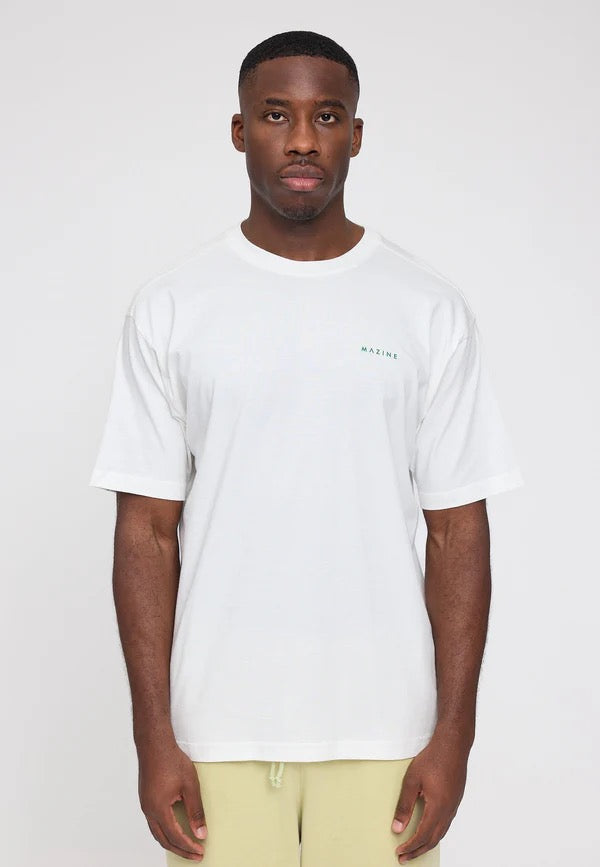 MAZINE Back Print Theme T-Shirt Freizeitshirts /-hemden MAZINE