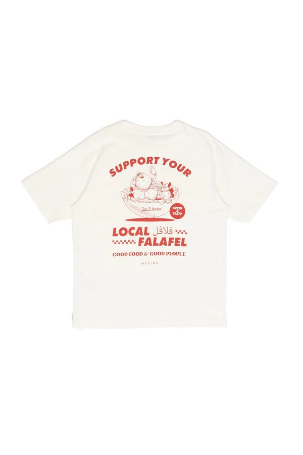 MAZINE Back Print Theme T-Shirt Freizeitshirts /-hemden MAZINE