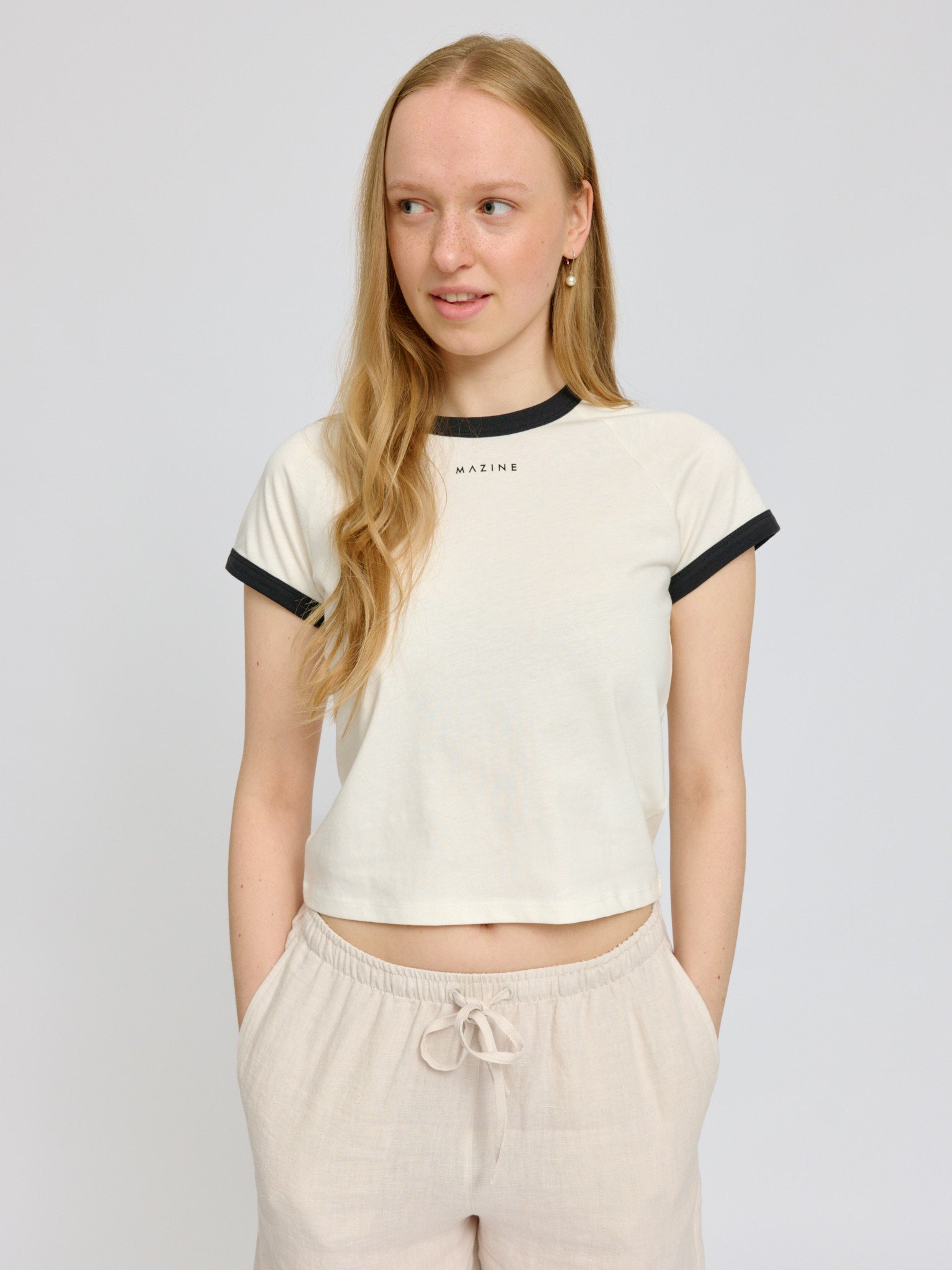 MAZINE Contrast Bindings T-Shirt Freizeitshirts /-blusen MAZINE 35 S