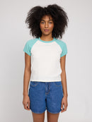 MAZINE Contrast Sleeves T-Shirt Freizeitshirts /-blusen MAZINE 162 S