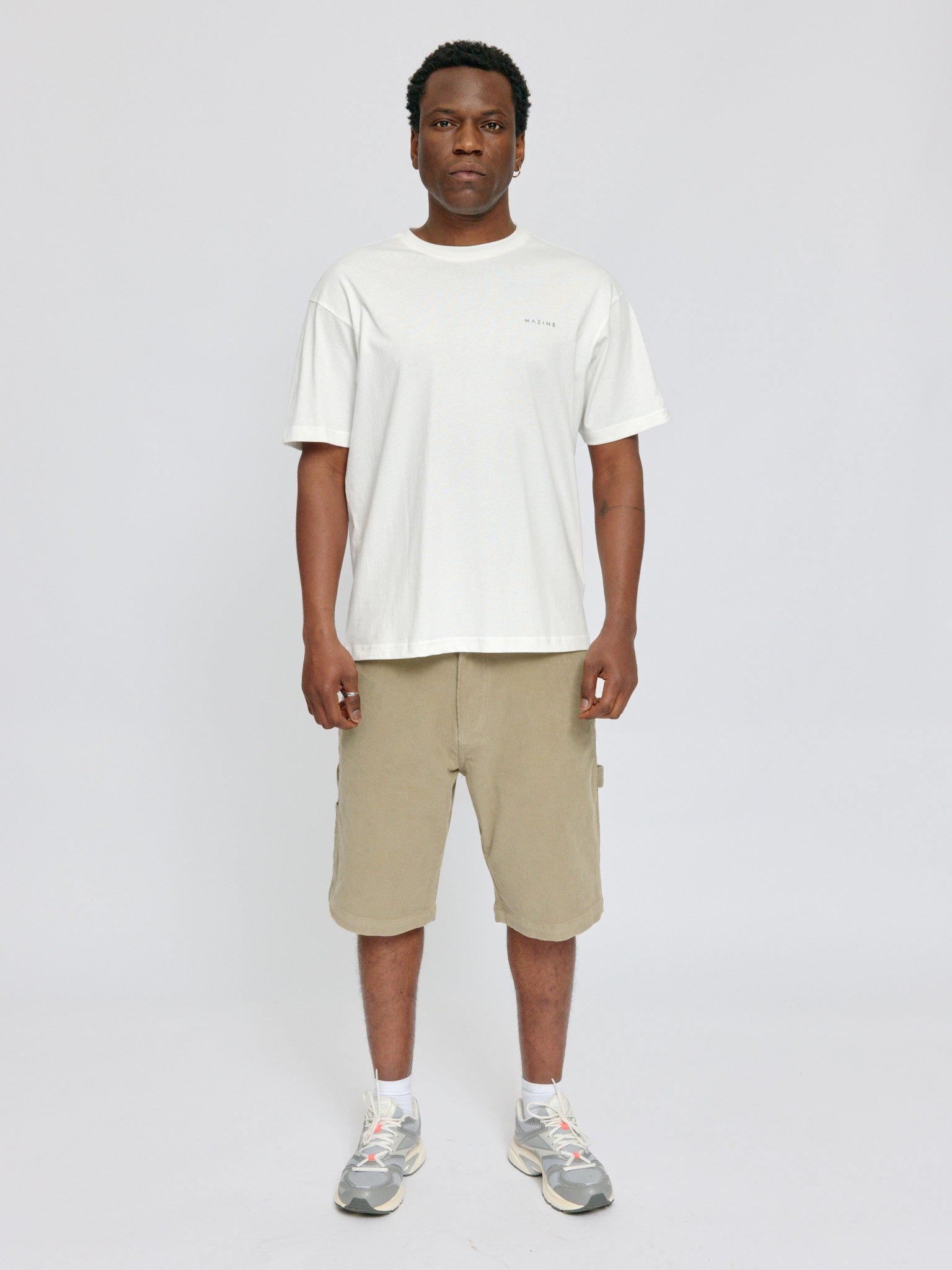 MAZINE Day Off Back Print T-Shirt Freizeitshirts /-hemden MAZINE