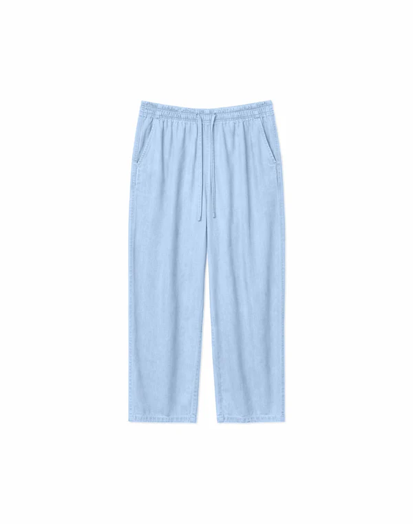 MAZINE Drawstring Tencel Pants Freizeithosen MAZINE light blue wash XS