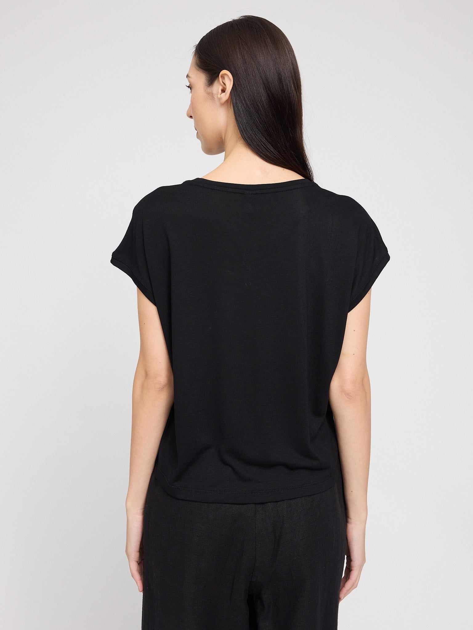 MAZINE Ecovero Viscose Cropped T-Shirt Freizeitshirts /-blusen MAZINE