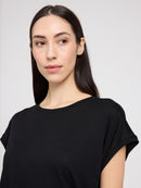 MAZINE Ecovero Viscose Cropped T-Shirt Freizeitshirts /-blusen MAZINE
