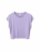 MAZINE Ecovero Viscose Cropped T-Shirt Freizeitshirts /-blusen MAZINE faded lavender XS