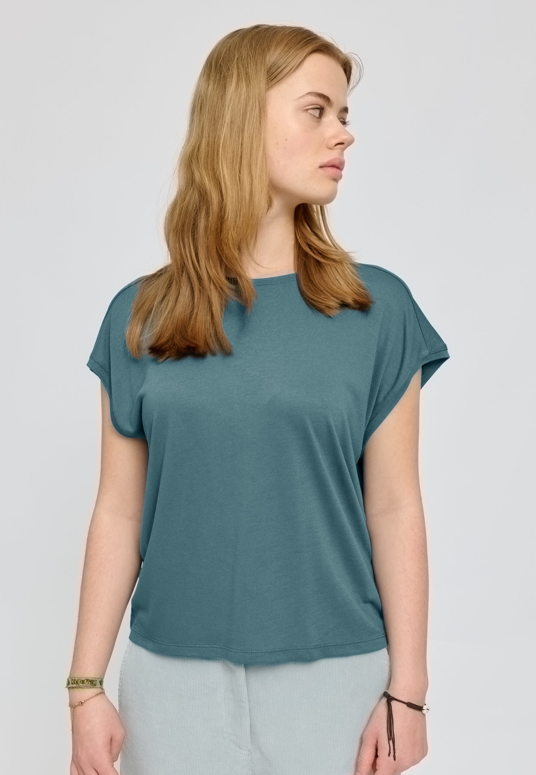 MAZINE Ecovero Viscose Cropped T-Shirt Freizeitshirts /-blusen MAZINE 156 XS