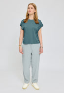 MAZINE Ecovero Viscose Cropped T-Shirt Freizeitshirts /-blusen MAZINE