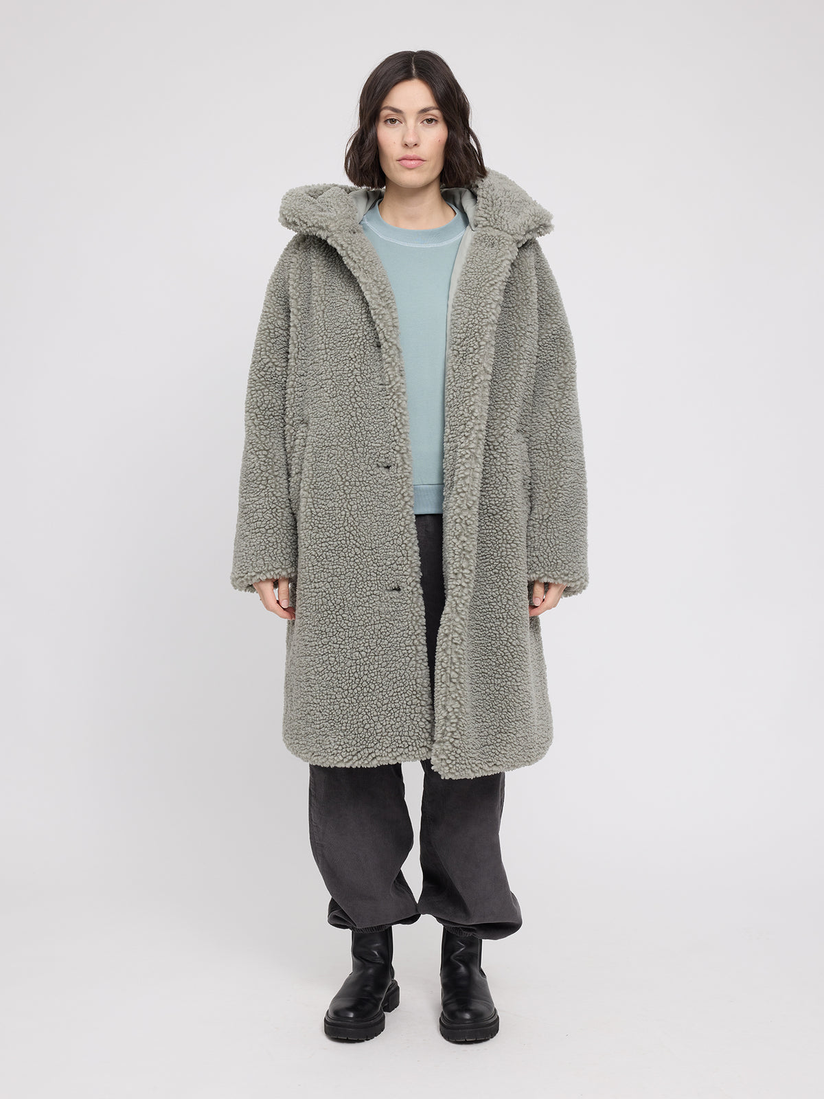 MAZINE Faux-Fur Coat Freizeitjacken MAZINE eucalyptus XS
