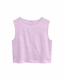 MAZINE Linen Top Freizeitshirts /-blusen MAZINE bright lavender XS