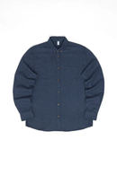 MAZINE Melange Flannel Shirt Freizeitshirts /-hemden MAZINE Indigo Melange S