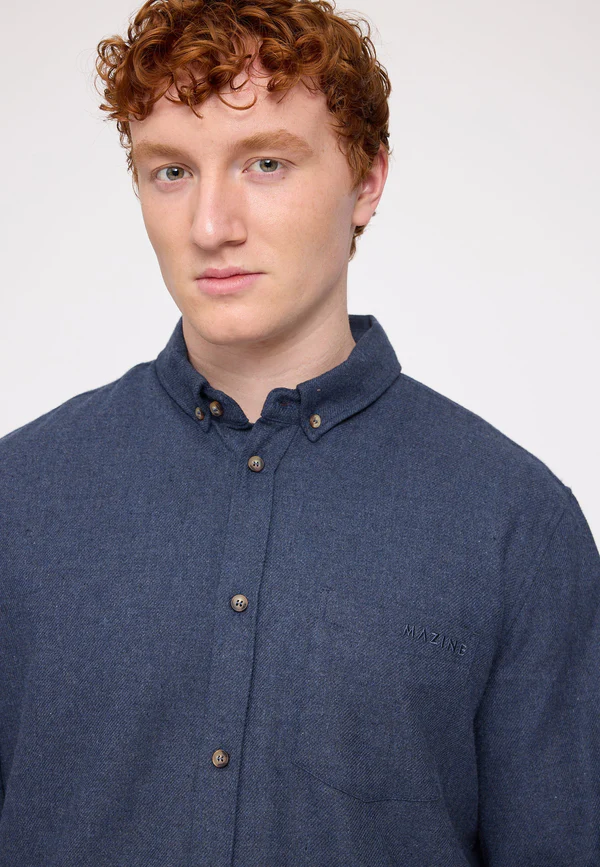 MAZINE Melange Flannel Shirt Freizeitshirts /-hemden MAZINE