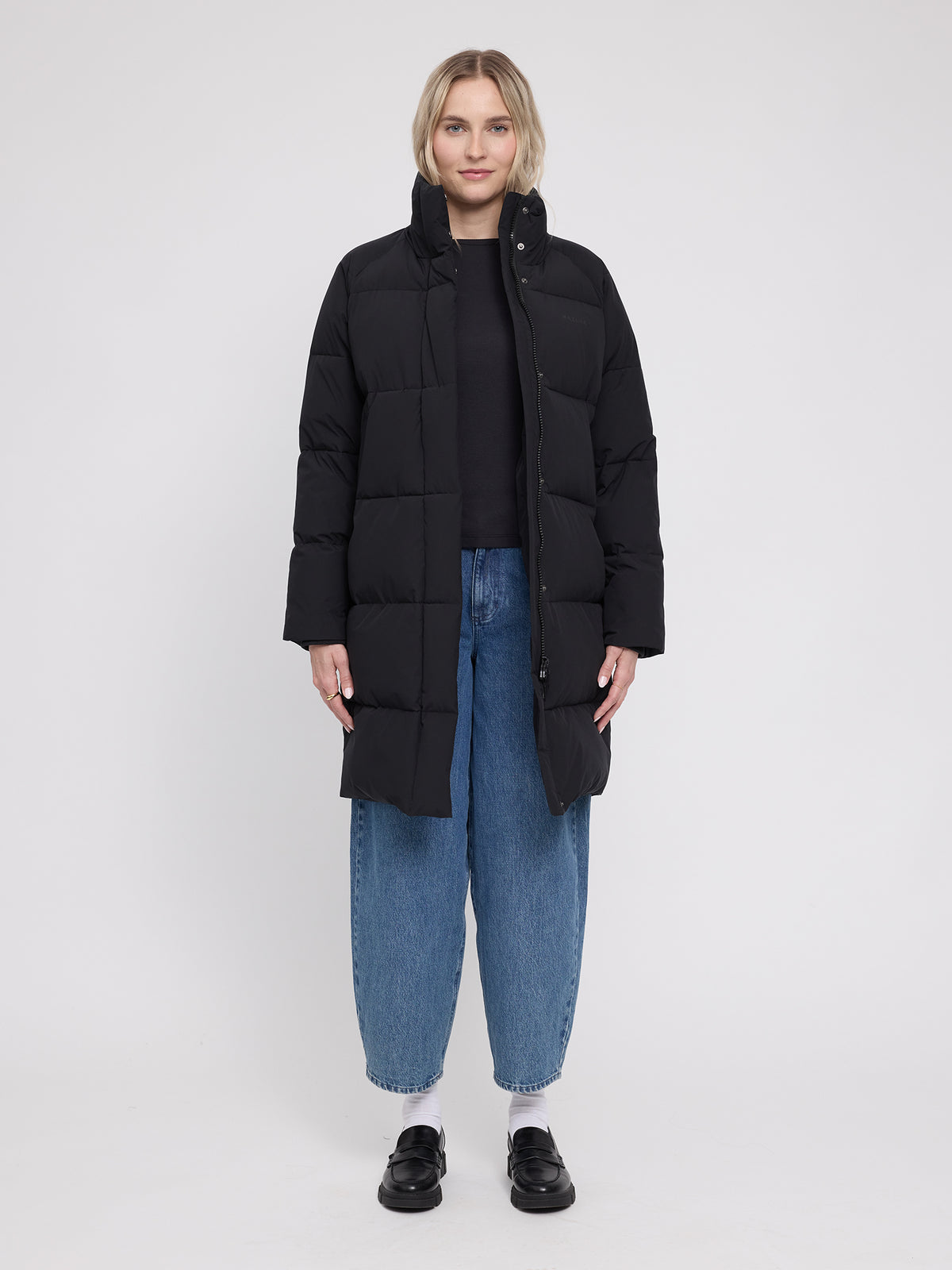 MAZINE Over-Sized Raglan Puffer Coat Freizeitjacken MAZINE black XS