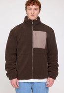 MAZINE Padded Sherpa Jacket Freizeitjacken MAZINE chocolate/grey brown S