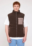 MAZINE Padded Sherpa Vest Freizeitjacken MAZINE chocolate/grey brown M