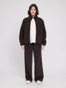 MAZINE Printed Sherpa Jacket