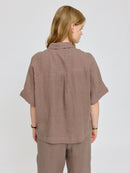MAZINE Short Sleeve Linen Shirt Freizeitshirts /-blusen MAZINE