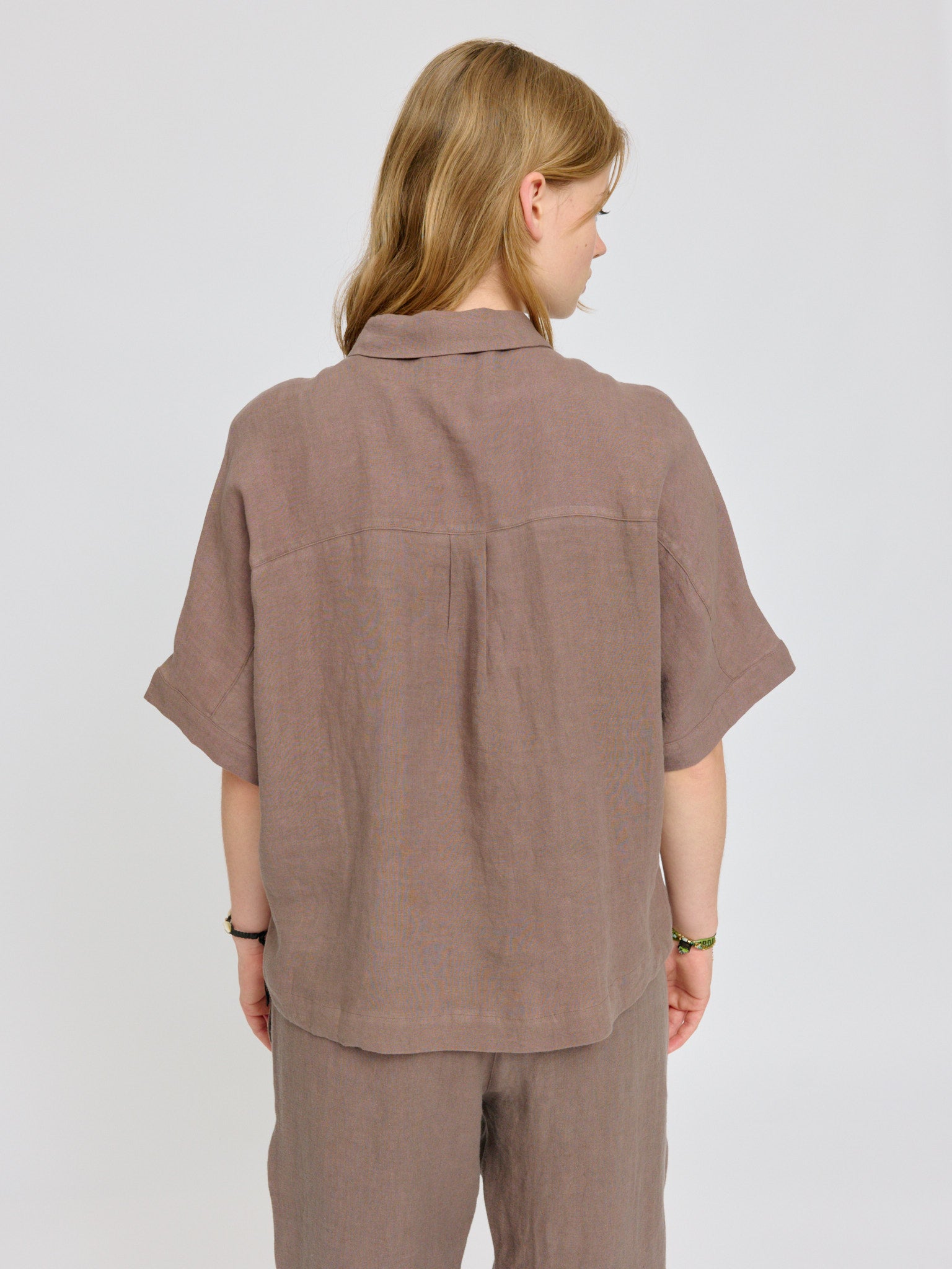 MAZINE Short Sleeve Linen Shirt Freizeitshirts /-blusen MAZINE