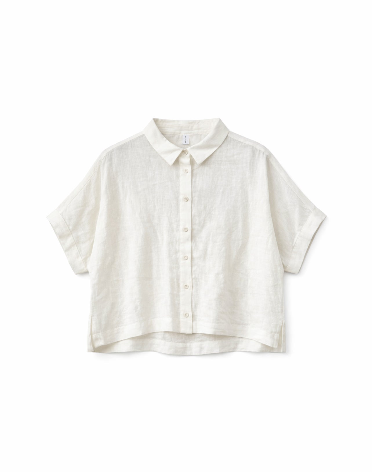 MAZINE Short Sleeve Linen Shirt Freizeitshirts /-blusen MAZINE bright white XS
