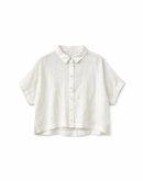 MAZINE Short Sleeve Linen Shirt Freizeitshirts /-blusen MAZINE bright white XS