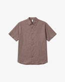 MAZINE Shortsleeve Linen Shirt Freizeitshirts /-hemden MAZINE grey brown S