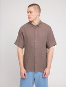 MAZINE Shortsleeve Linen Shirt Freizeitshirts /-hemden MAZINE