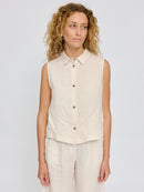MAZINE Sleeveless Linen Shirt Freizeitshirts /-blusen MAZINE 2 S