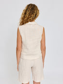 MAZINE Sleeveless Linen Shirt Freizeitshirts /-blusen MAZINE