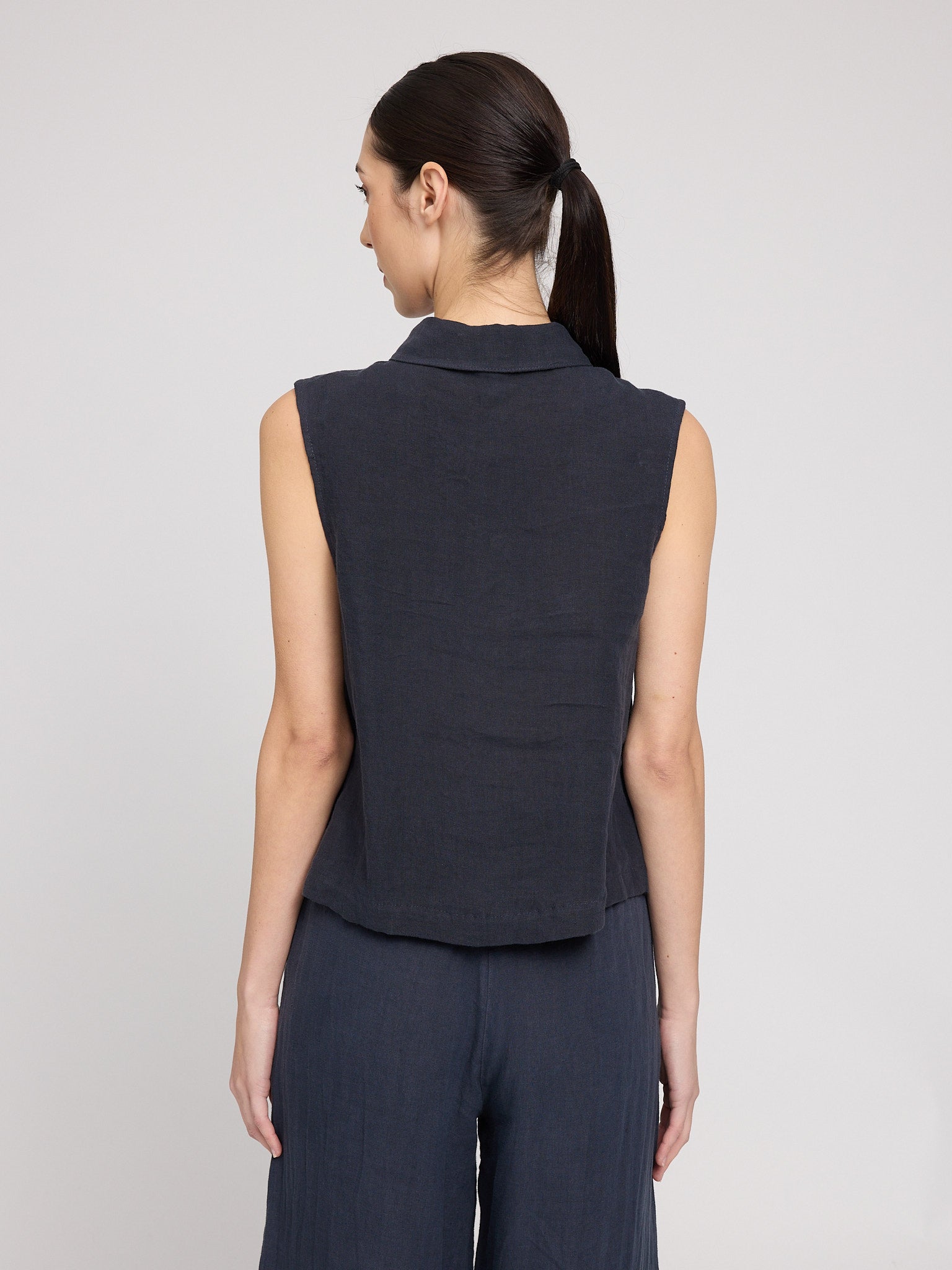 MAZINE Sleeveless Linen Shirt Freizeitshirts /-blusen MAZINE
