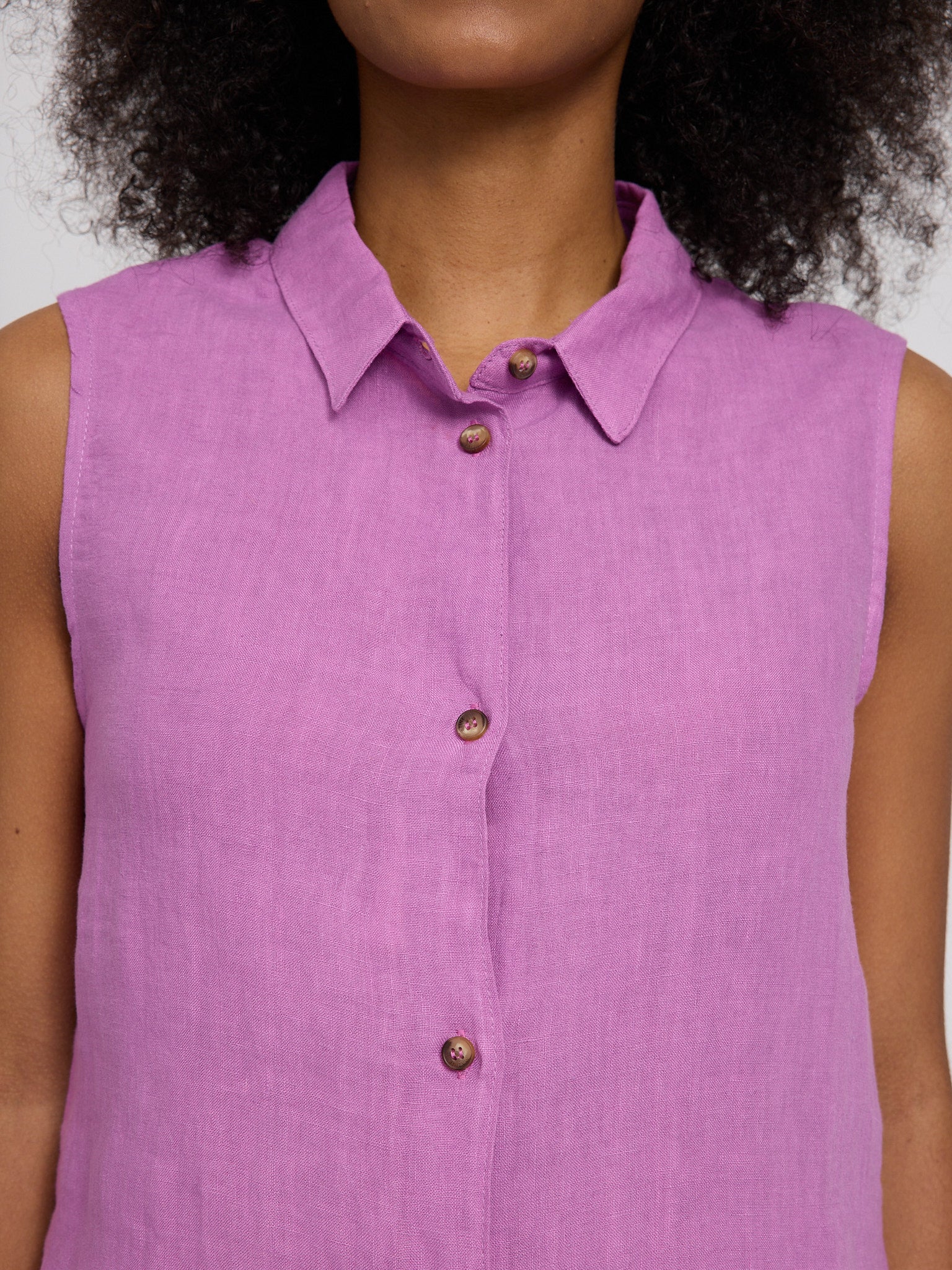 MAZINE Sleeveless Linen Shirt Freizeitshirts /-blusen MAZINE