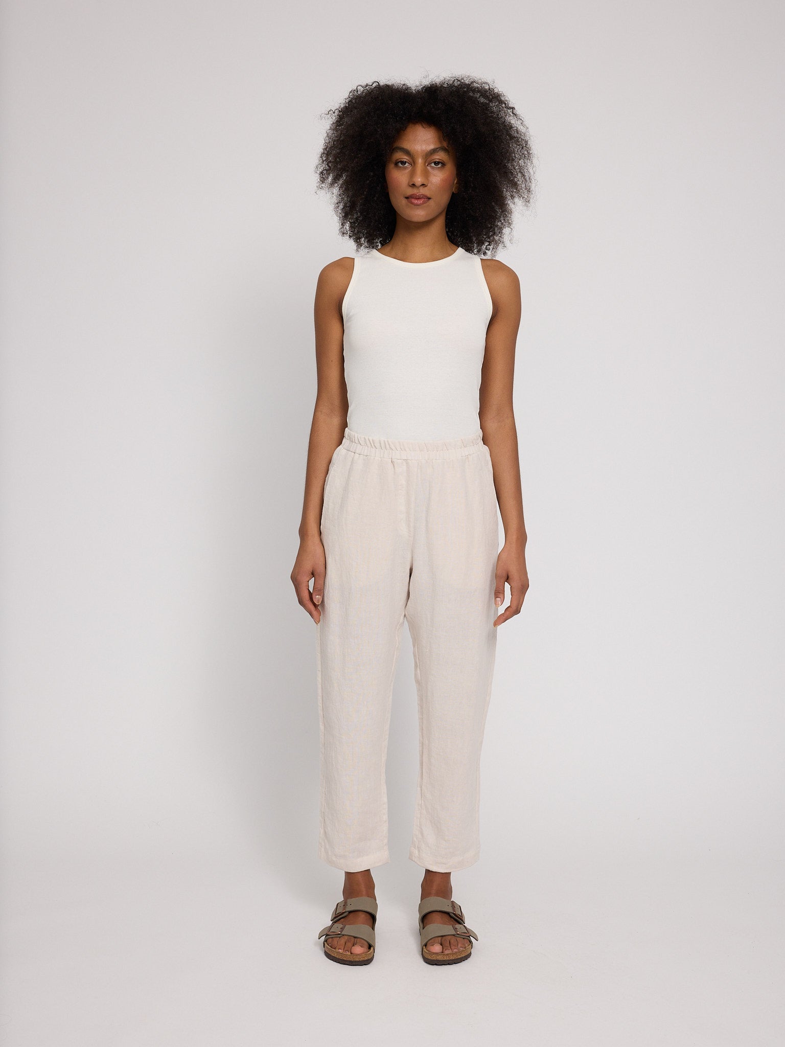 MAZINE Straight Leg Linen Pants Freizeithosen MAZINE