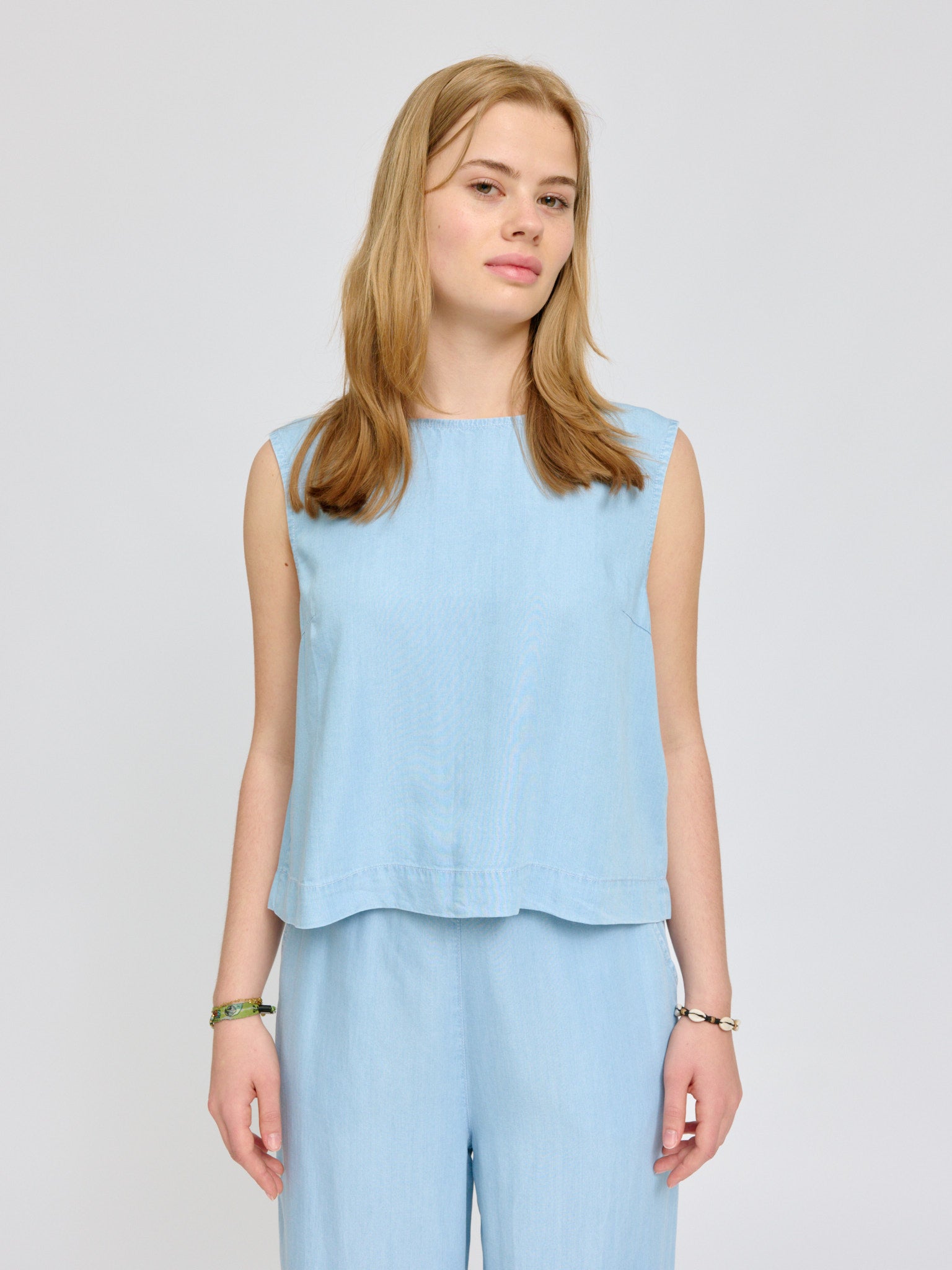 MAZINE Tencel Top Freizeitshirts /-blusen MAZINE 104 Light blue XS